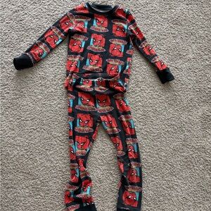 Marvel Spider-Man Kids' Pajama Top - Red and Black